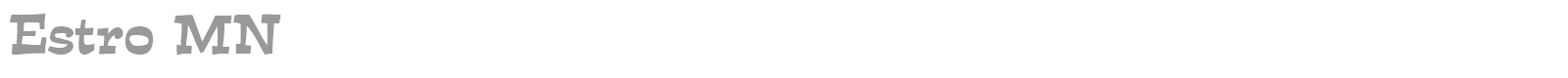 Estro MN font preview